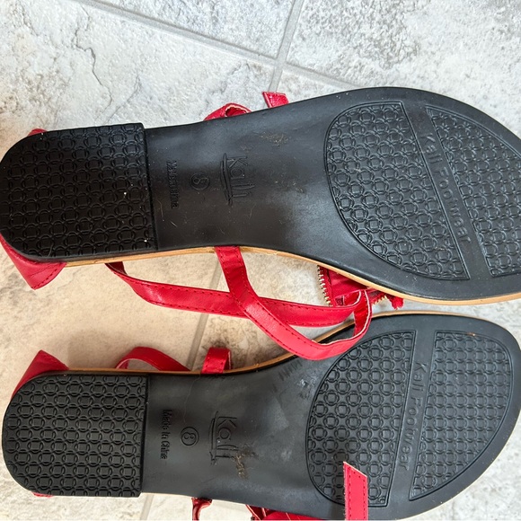 Red Ruffle Sandals - Picture 4 of 4